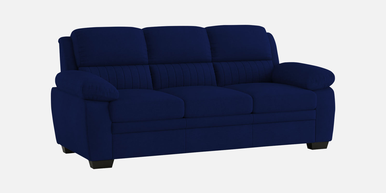 Miranda Velvet 3 Seater Sofa In Dark Blue Colour - Febonic Living