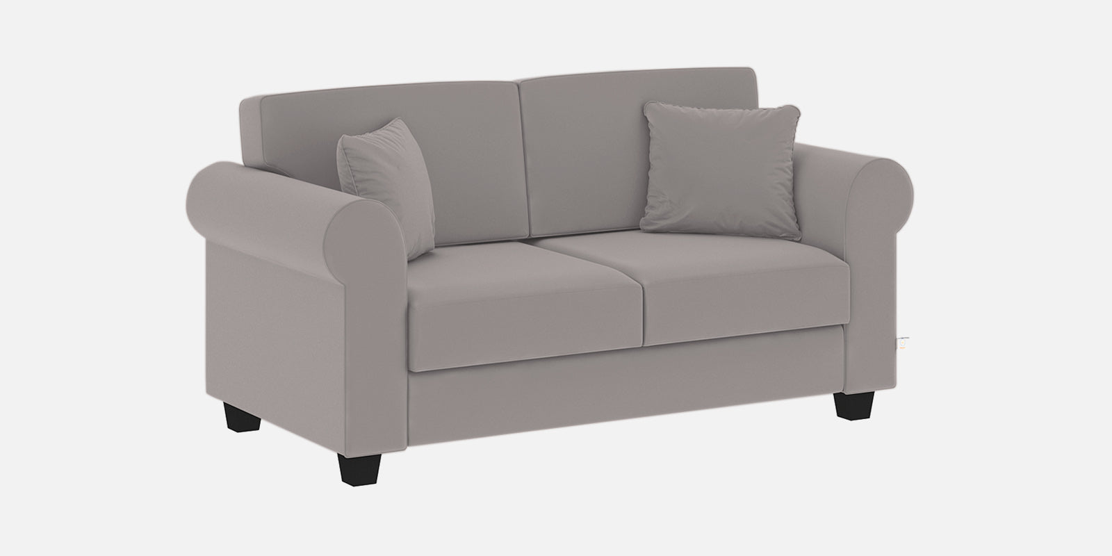 Numonk Velvet 2 Seater Sofa In Pearl Grey Colour - Febonic Living