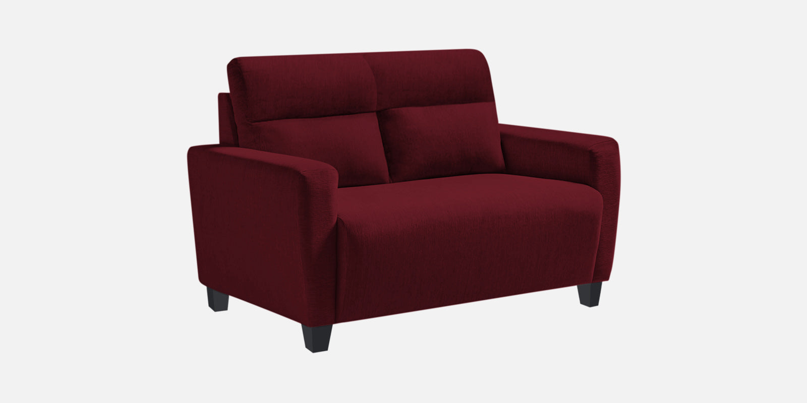 Bakadi Fabric 2 Seater Sofa In Blood Maroon Colour - Febonic Living
