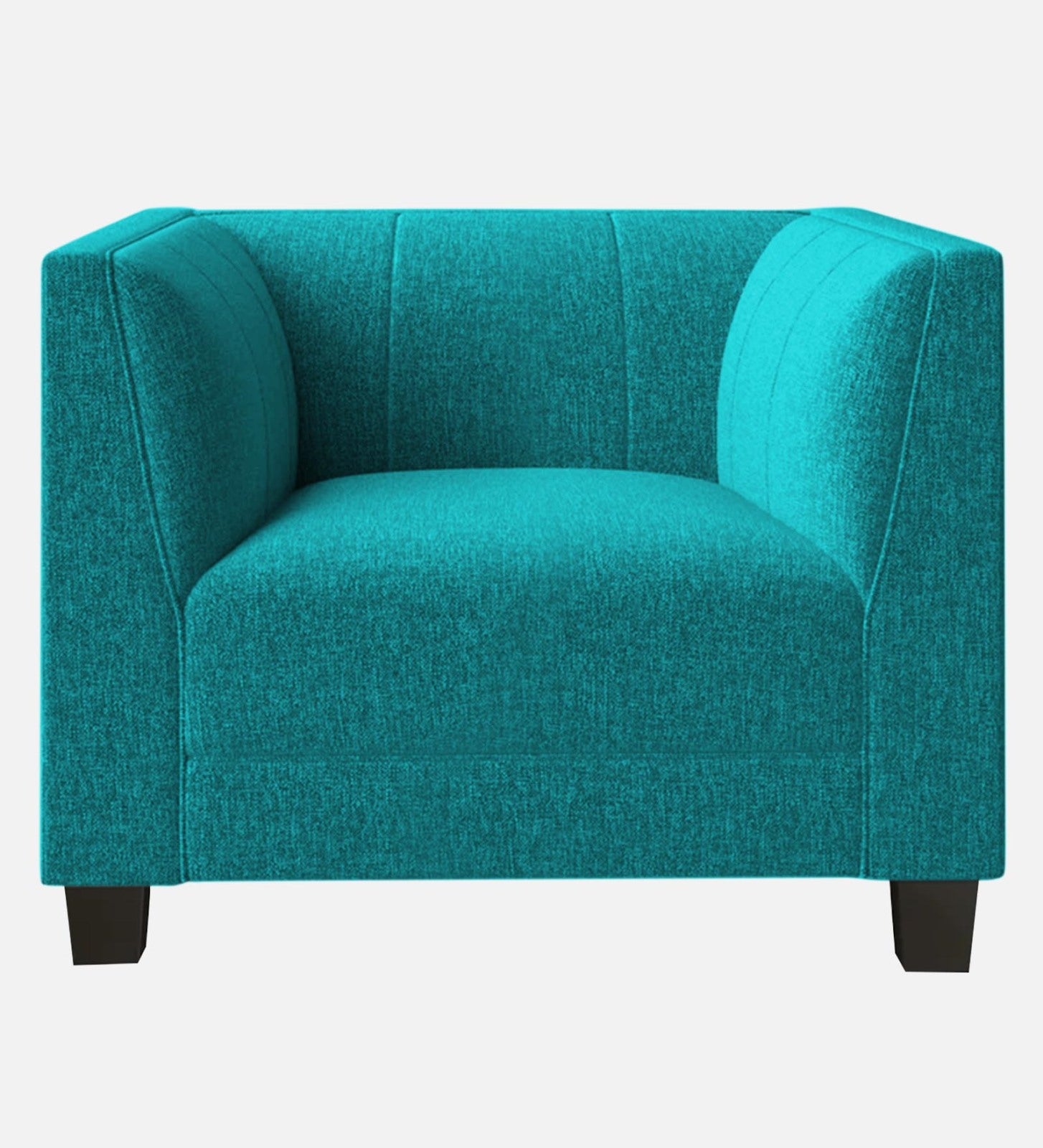 Chastin Fabric 1 Seater Sofa In Sea Green Colour - Febonic Living