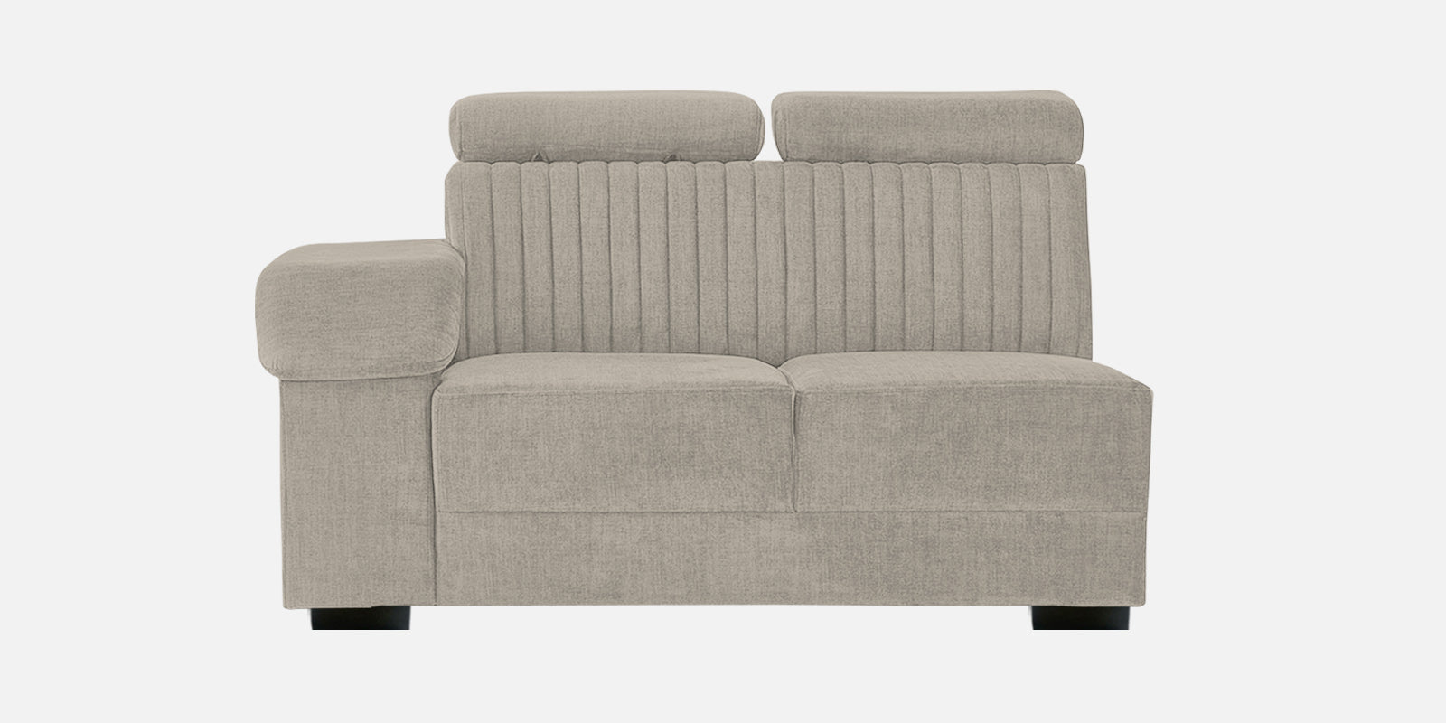 Draco Fabric 6 Seater Corner Sofa In Ash Grey Colour - Febonic Living