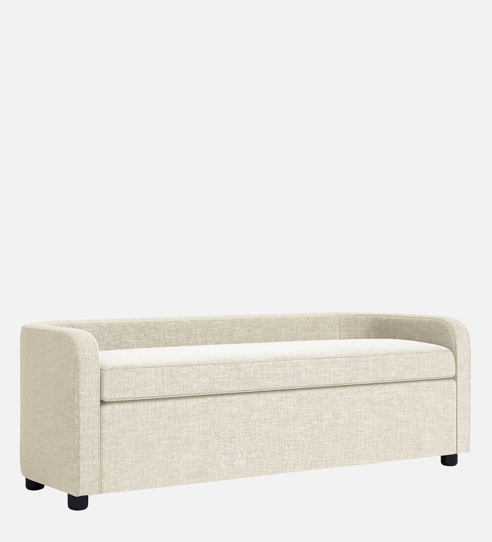 Cooper Fabric Storage Bench In Ivory Cream Colour - Febonic Living