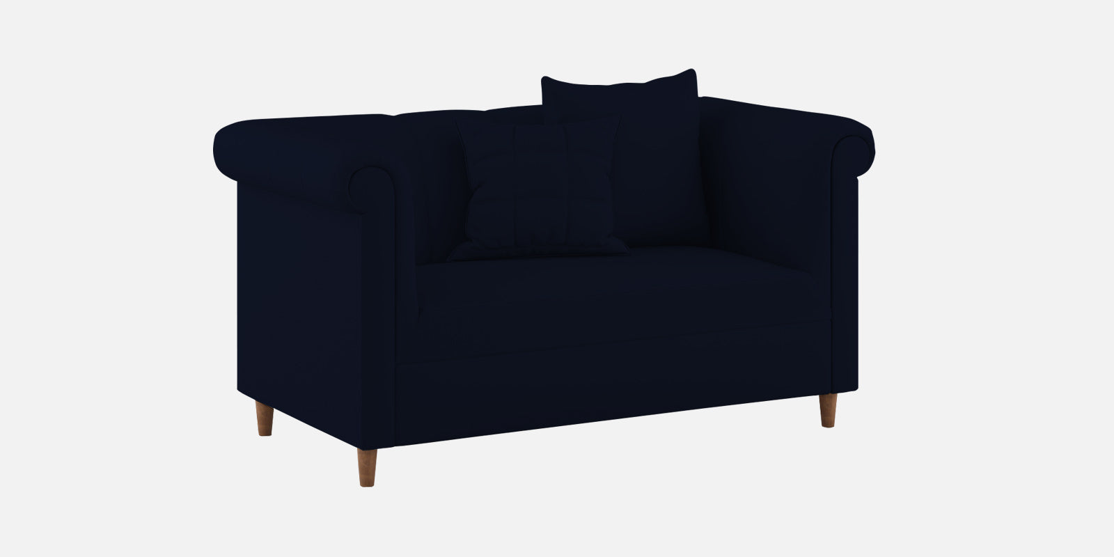 Rubi Velvet 2 Seater Sofa In Dark Blue Colour - Febonic Living
