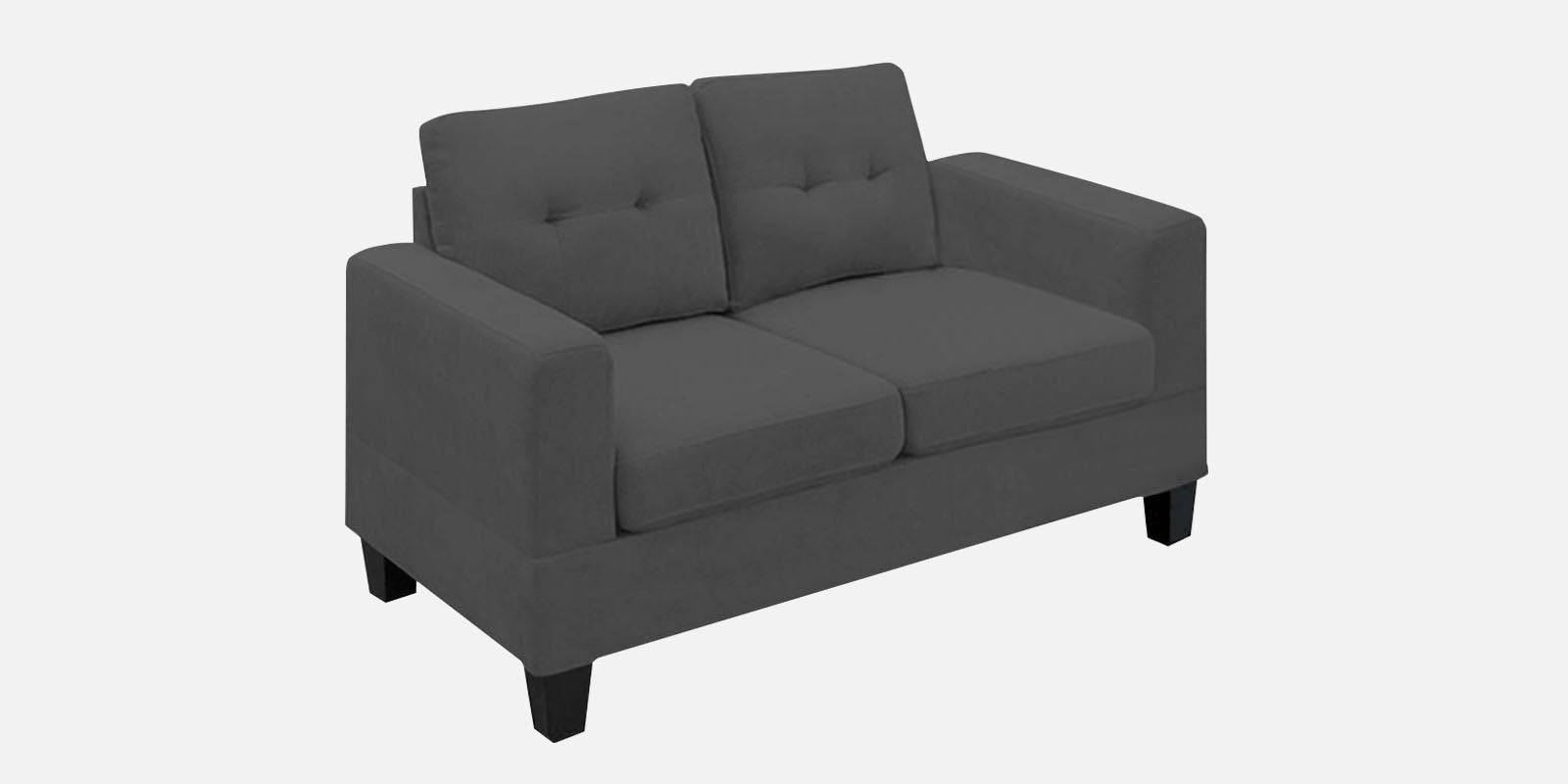 Thomas Fabric 2 Seater Sofa In Charcoal Grey Colour - Febonic Living