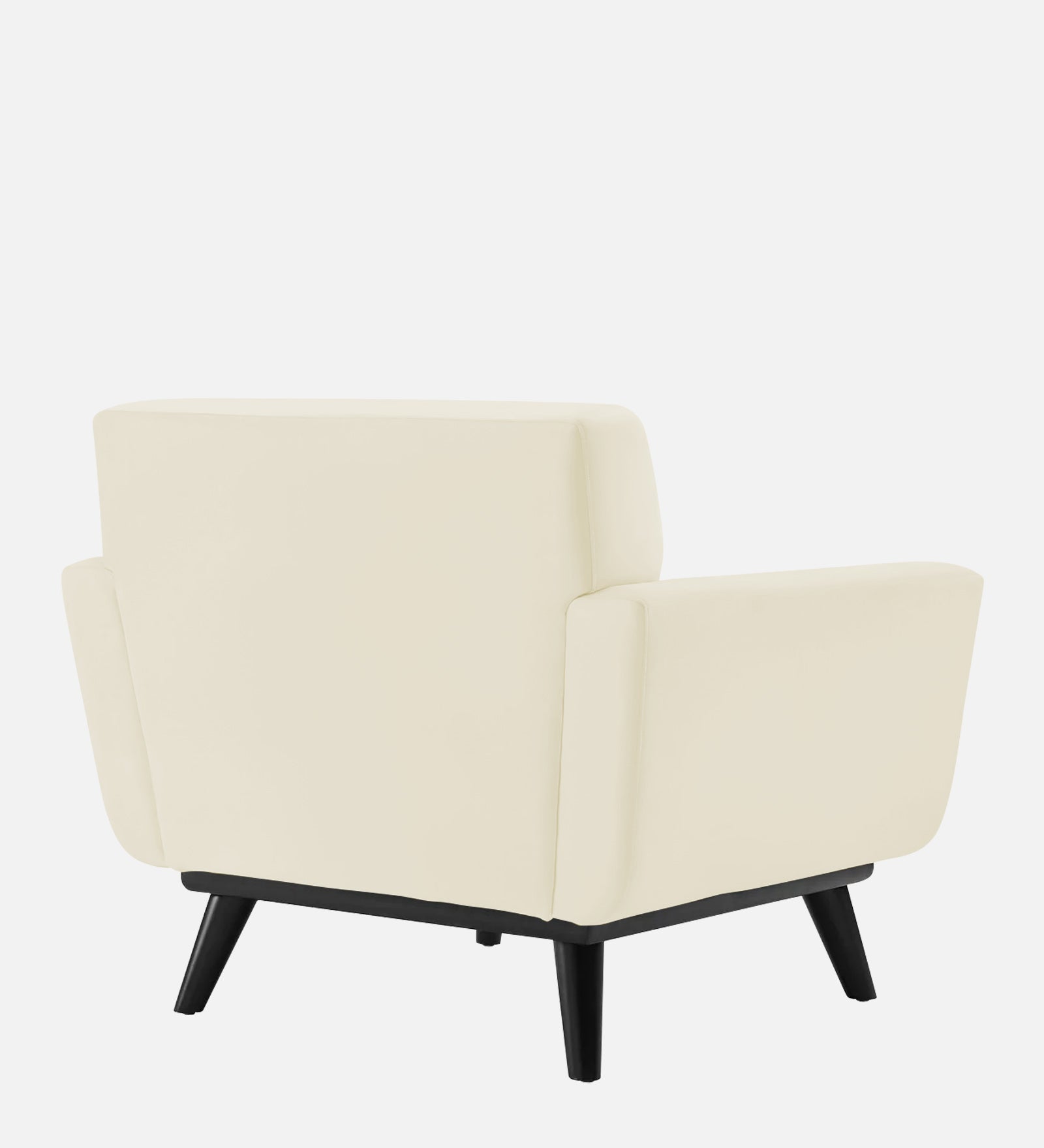 Tucker Velvet 1 Seater Sofa In Warm White Colour - Febonic Living