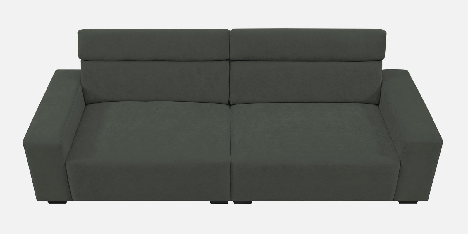 Hiro Fabric 3 Seater Sofa In I-Land Green Colour - Febonic Living