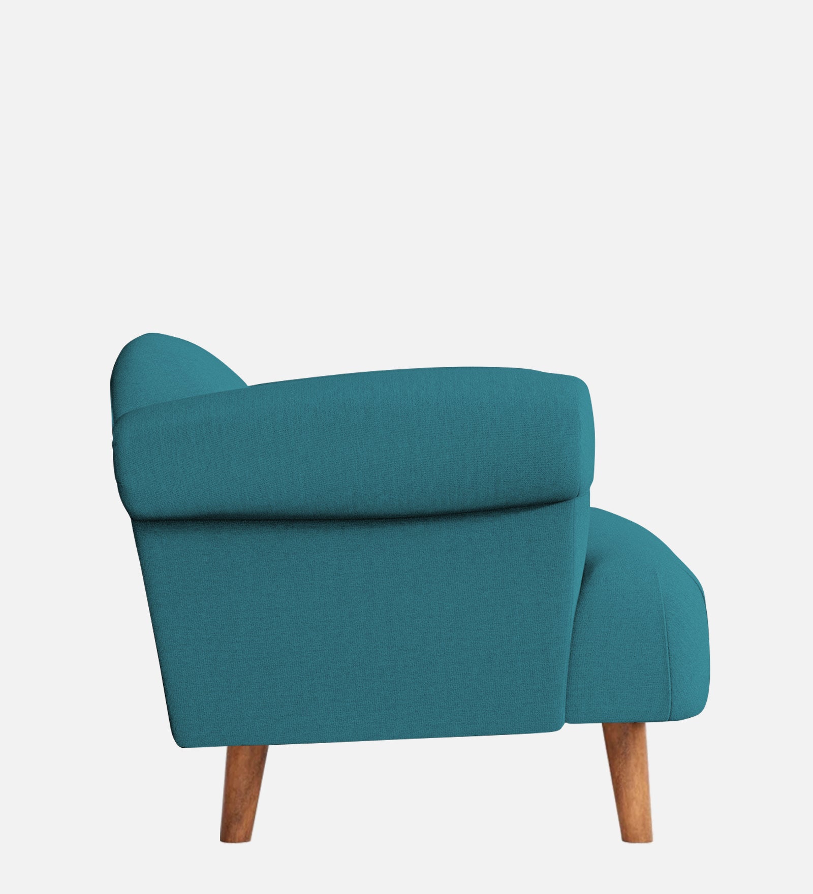 Barber Fabric 1 Seater Sofa In Water Blue Colour - Febonic Living