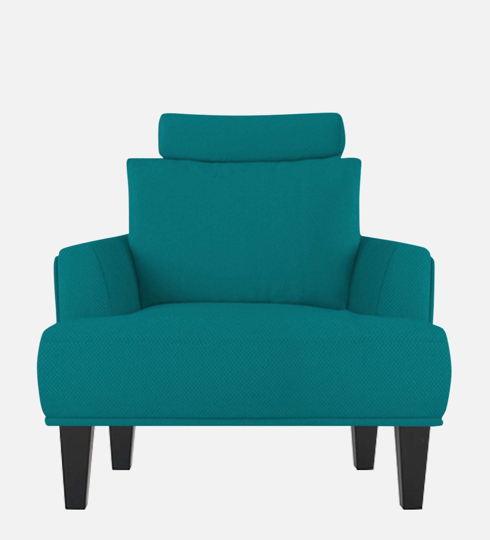 Como Fabric 1 Seater Sofa In Sea Green Colour - Febonic Living