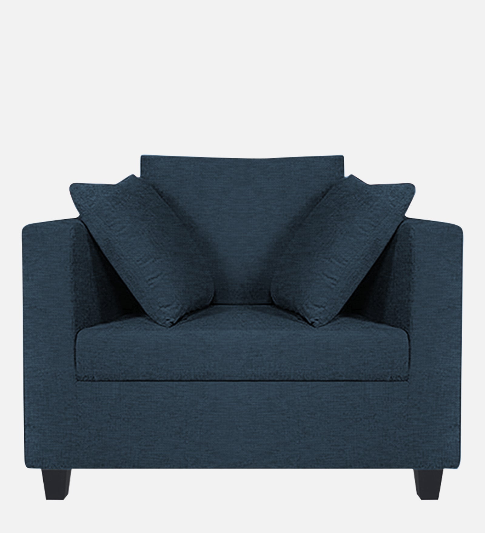 Nuska Fabric 1 Seater Sofa In Light Blue Colour - Febonic Living