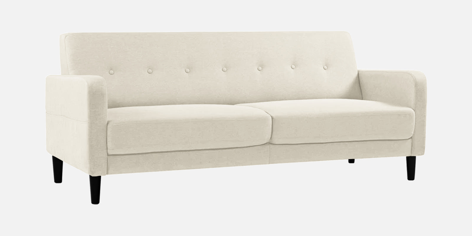 Marq Fabric 3 Seater Sofa In Ivory Cream Colour - Febonic Living