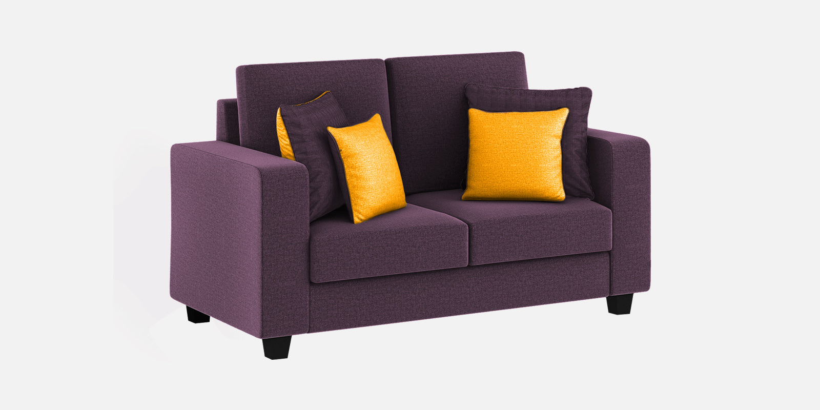 Nabi Fabric 2 Seater Sofa In Greek Purple Colour - Febonic Living