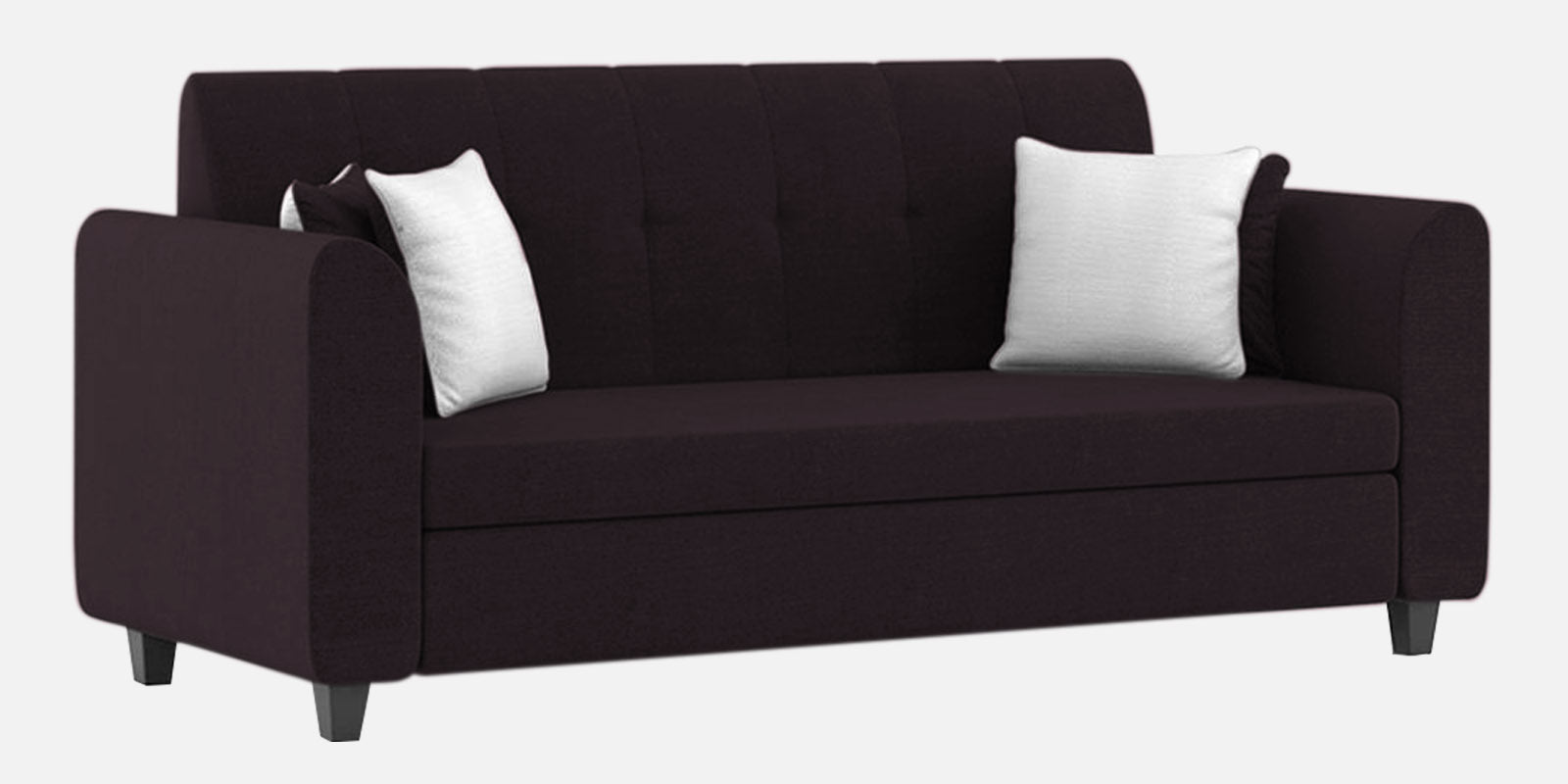 Denmark Fabric 3 Seater Sofa In Cara Brown Colour