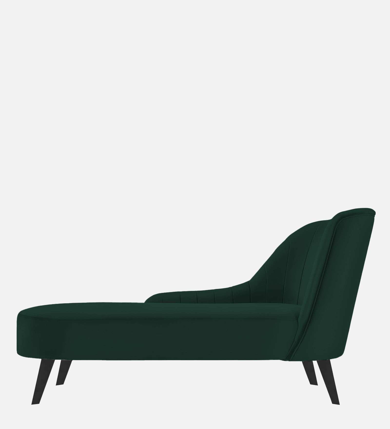 Flora Velvet LHS Chaise Lounger In Forest Green Colour - Febonic Living