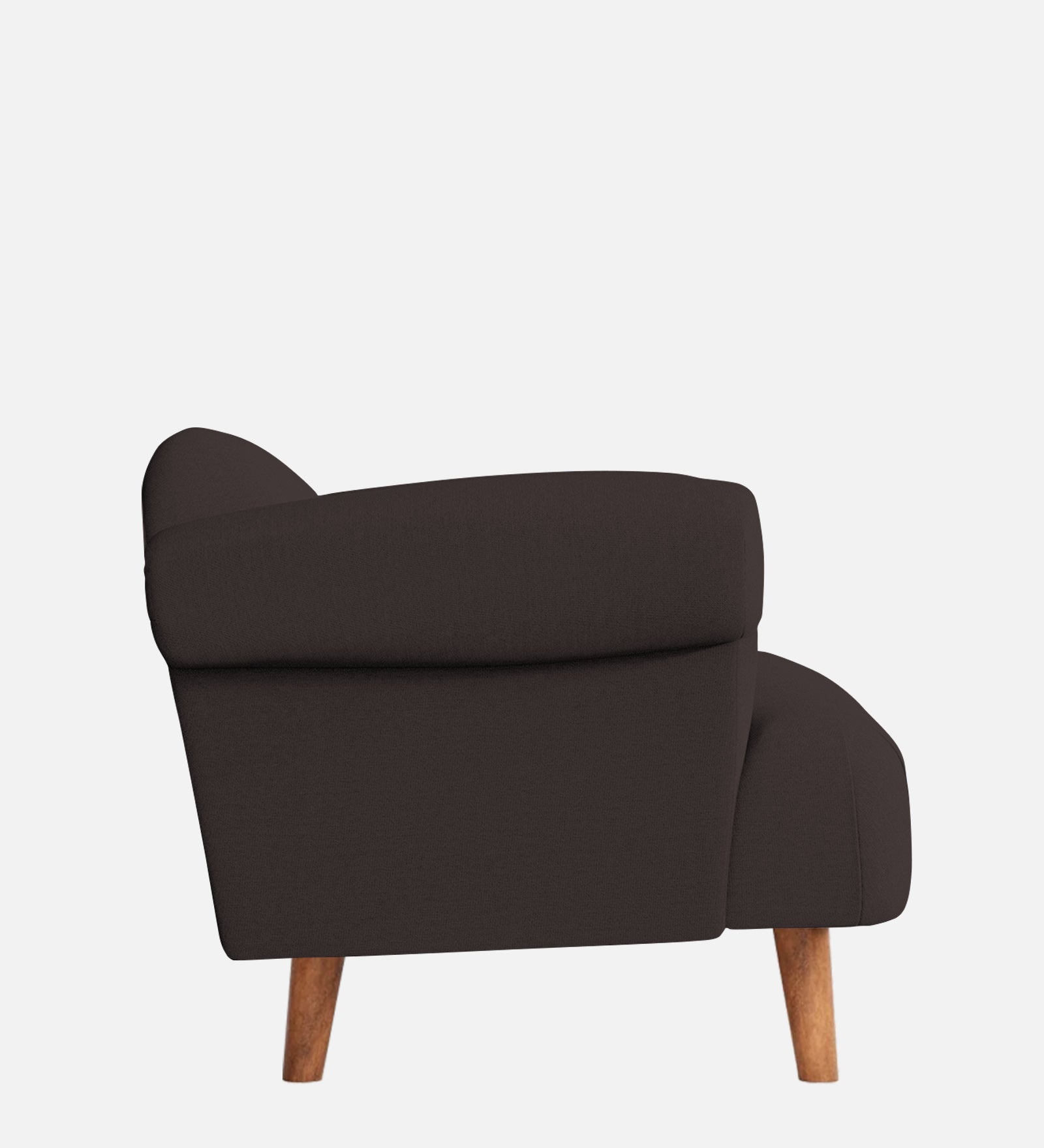 Barber Fabric 1 Seater Sofa In Pebble Brown Colour - Febonic Living
