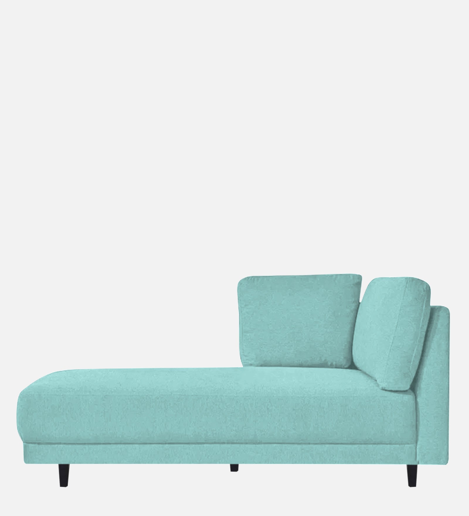 Jonze Velvet LHS Chaise Lounger In Barmunda Aqua Colour - Febonic Living