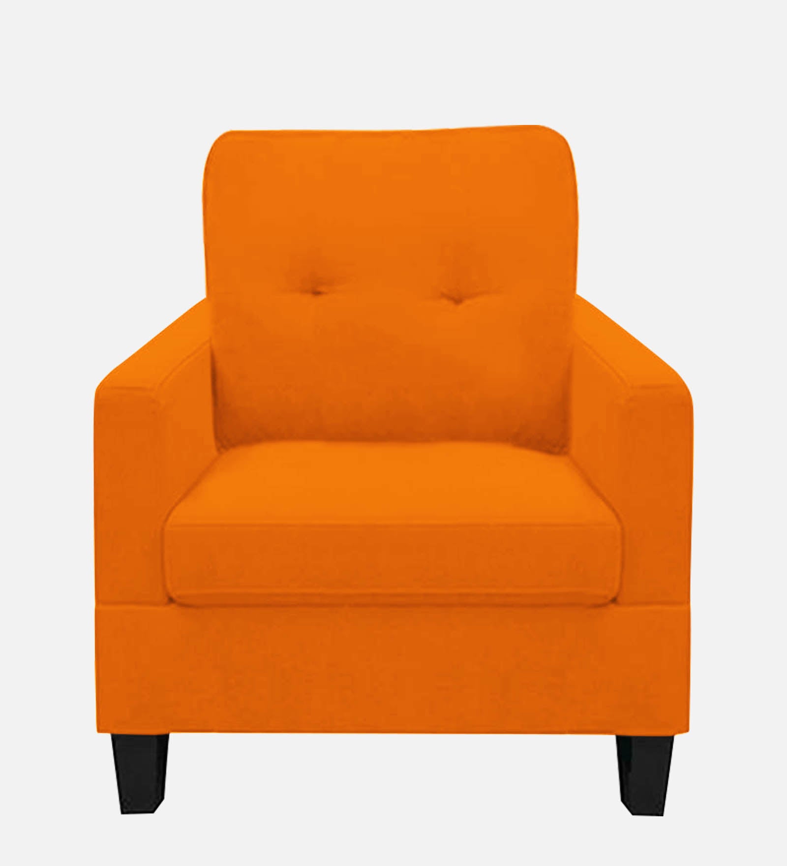 Thomas Fabric 1 Seater Sofa In Vivid Orange Colour - Febonic Living