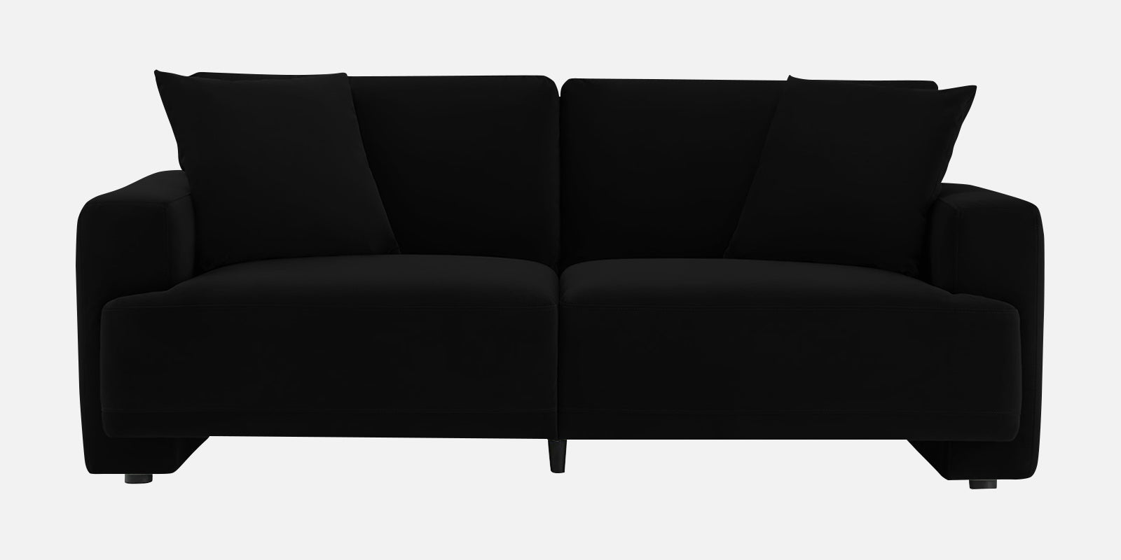 Kosta Velvet 2 Seater Sofa In Adam Black Colour - Febonic Living