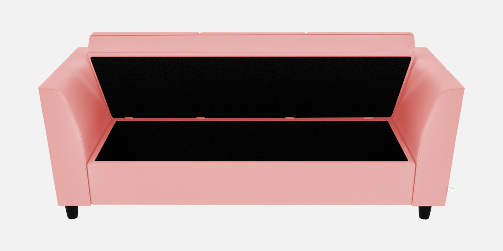 Bristo Velvet 3 Seater Sofa In millennial pink Colour With Storage - Febonic Living