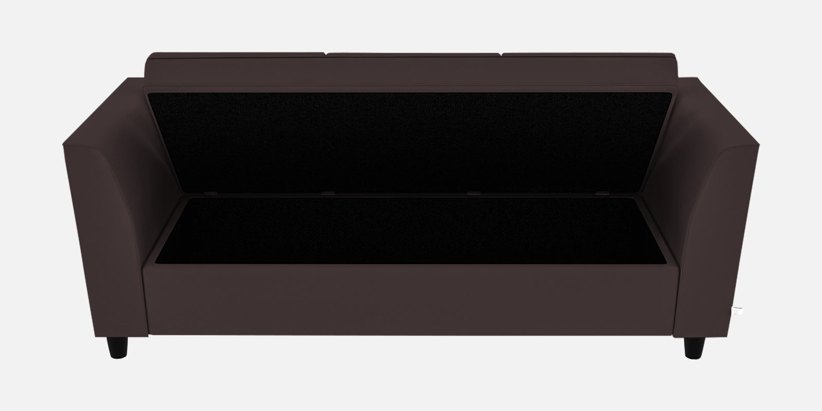 Bristo Velvet 3 Seater Sofa In mocha brown Colour With Storage - Febonic Living