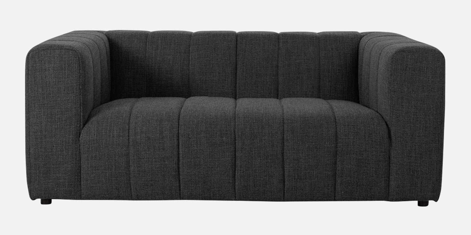 Lara Fabric 2 Seater Sofa In Charcoal Grey Colour - Febonic Living