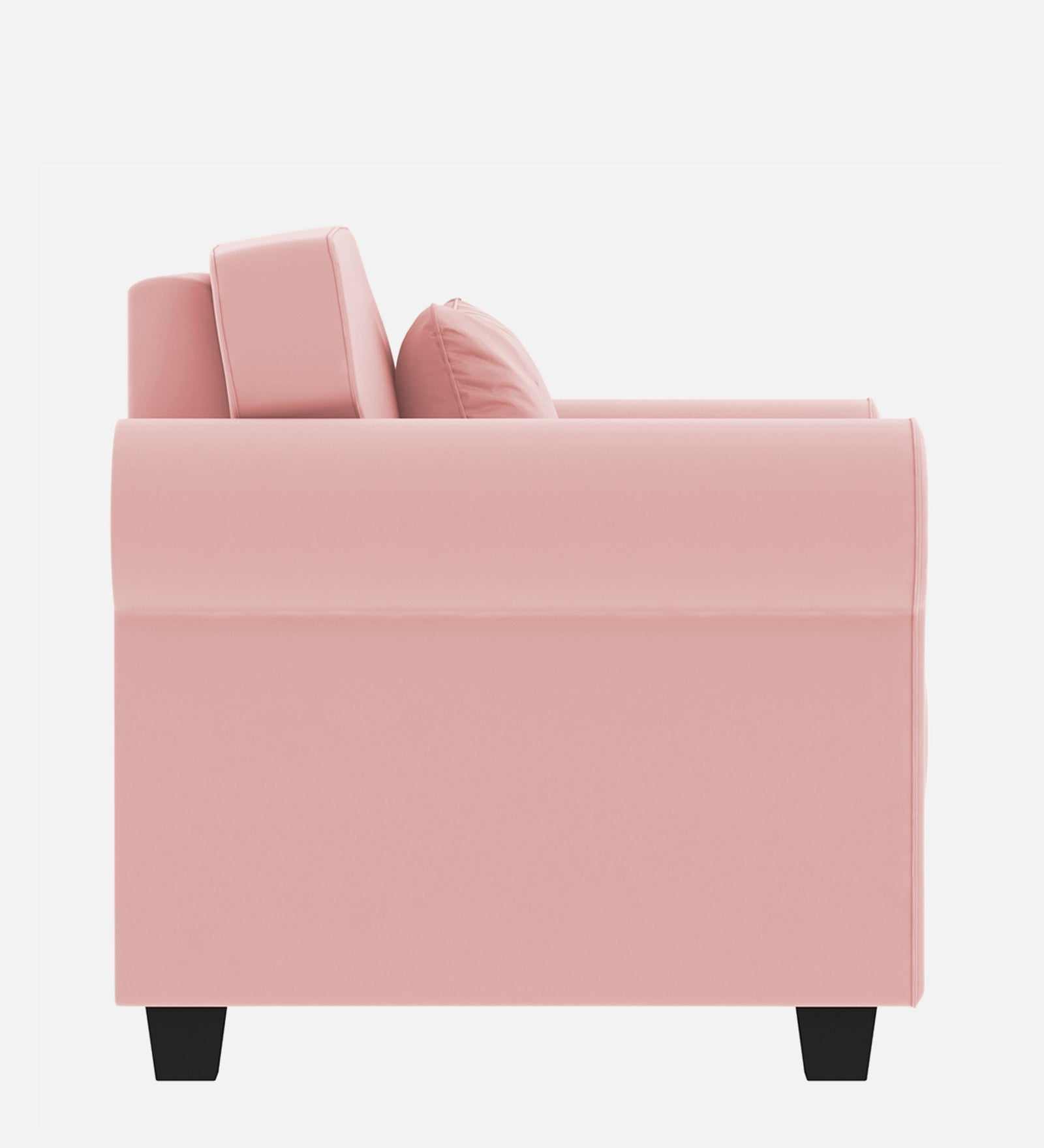 Numonk Velvet 1 Seater Sofa In Millennial Pink Colour - Febonic Living