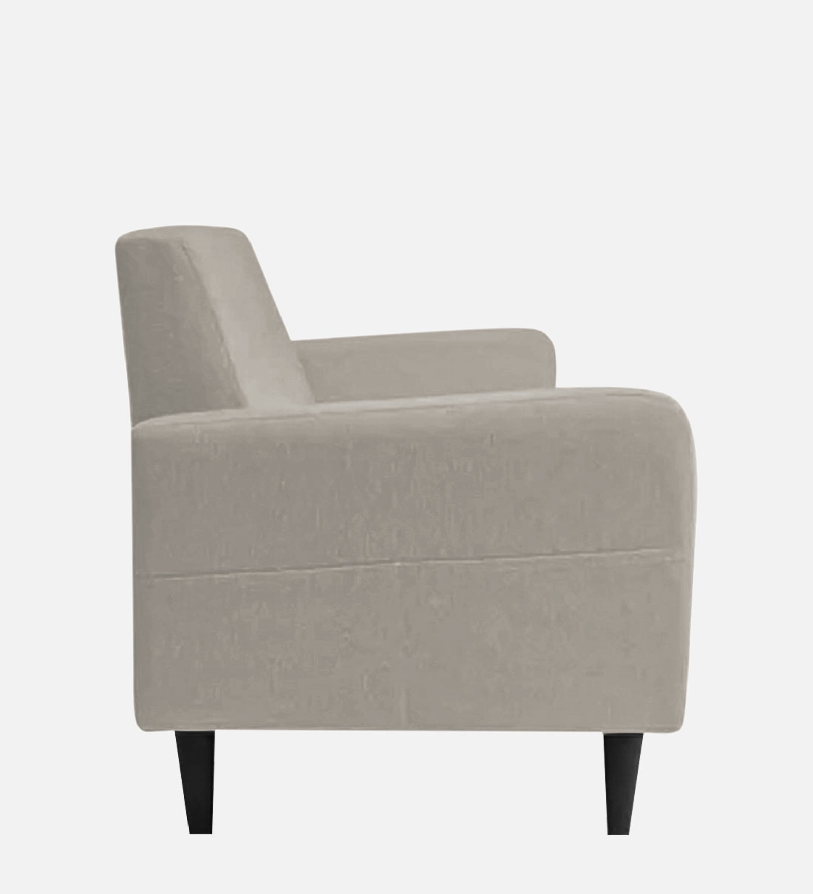 Marq Fabric 1 Seater Sofa in Ash Grey Colour