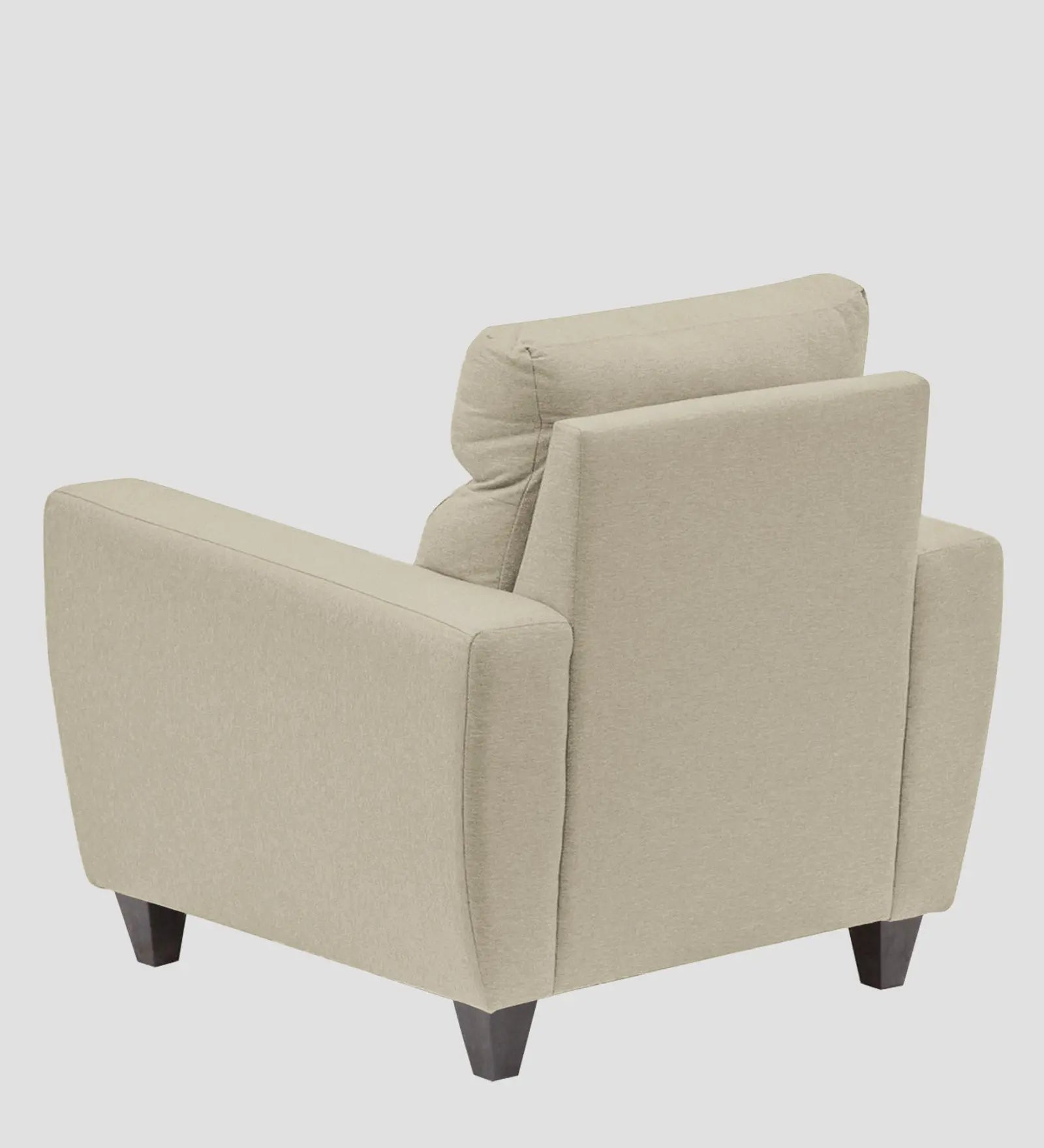 Burban Fabric 1 Seater Sofa In Maple Cream Colour Febonic Living