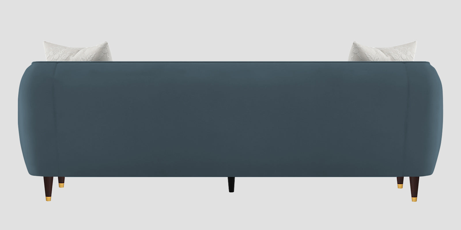 Hairo Velvet 3 Seater Sofa In Oxford Blue Colour - Febonic Living