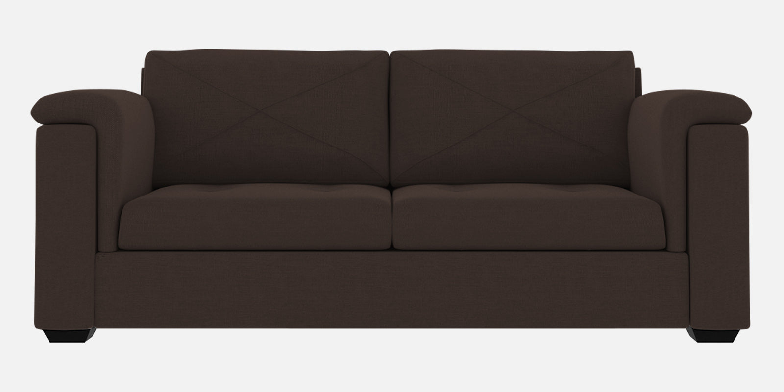Andres Fabric 3 Seater Sofa In Coco Brown Colour - Febonic Living