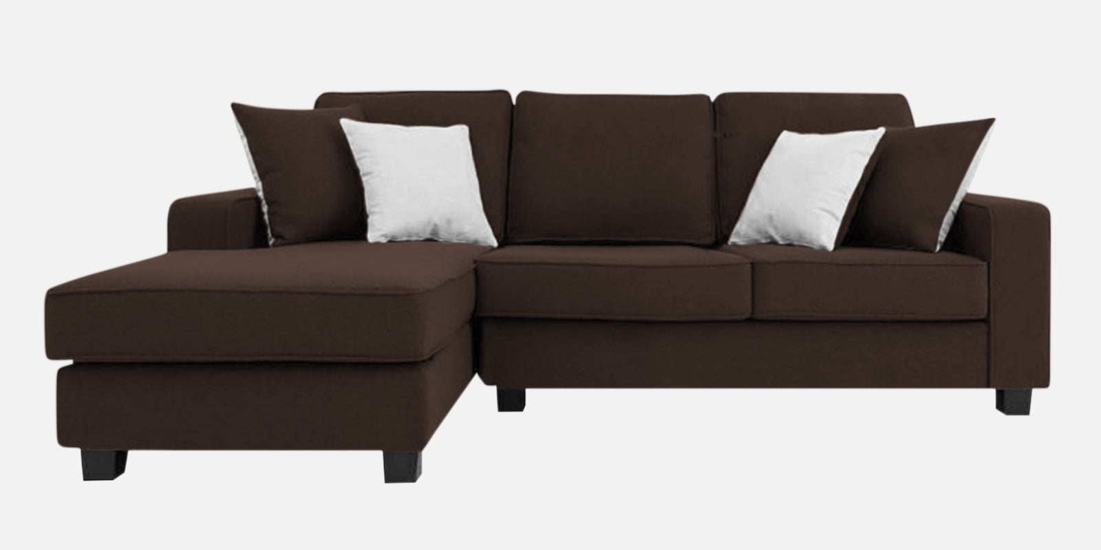 Ladybug Fabric RHS Sectional Sofa (2+Lounger) In Coffee Brown Colour - Febonic Living