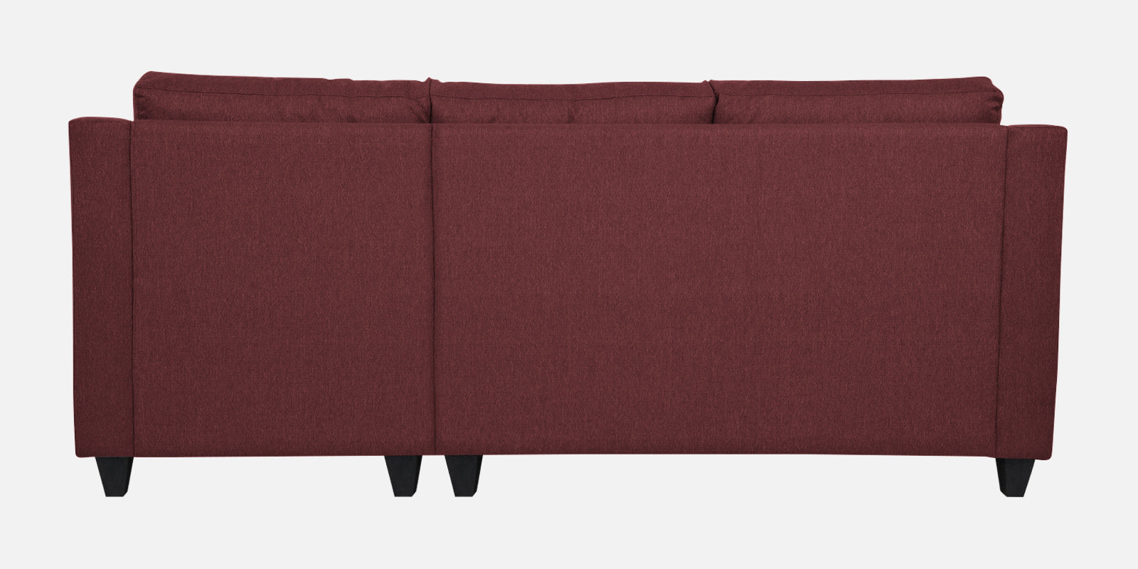 Welly Fabric LHS Sectional Sofa (2+Lounger) In Blaze Red Colour