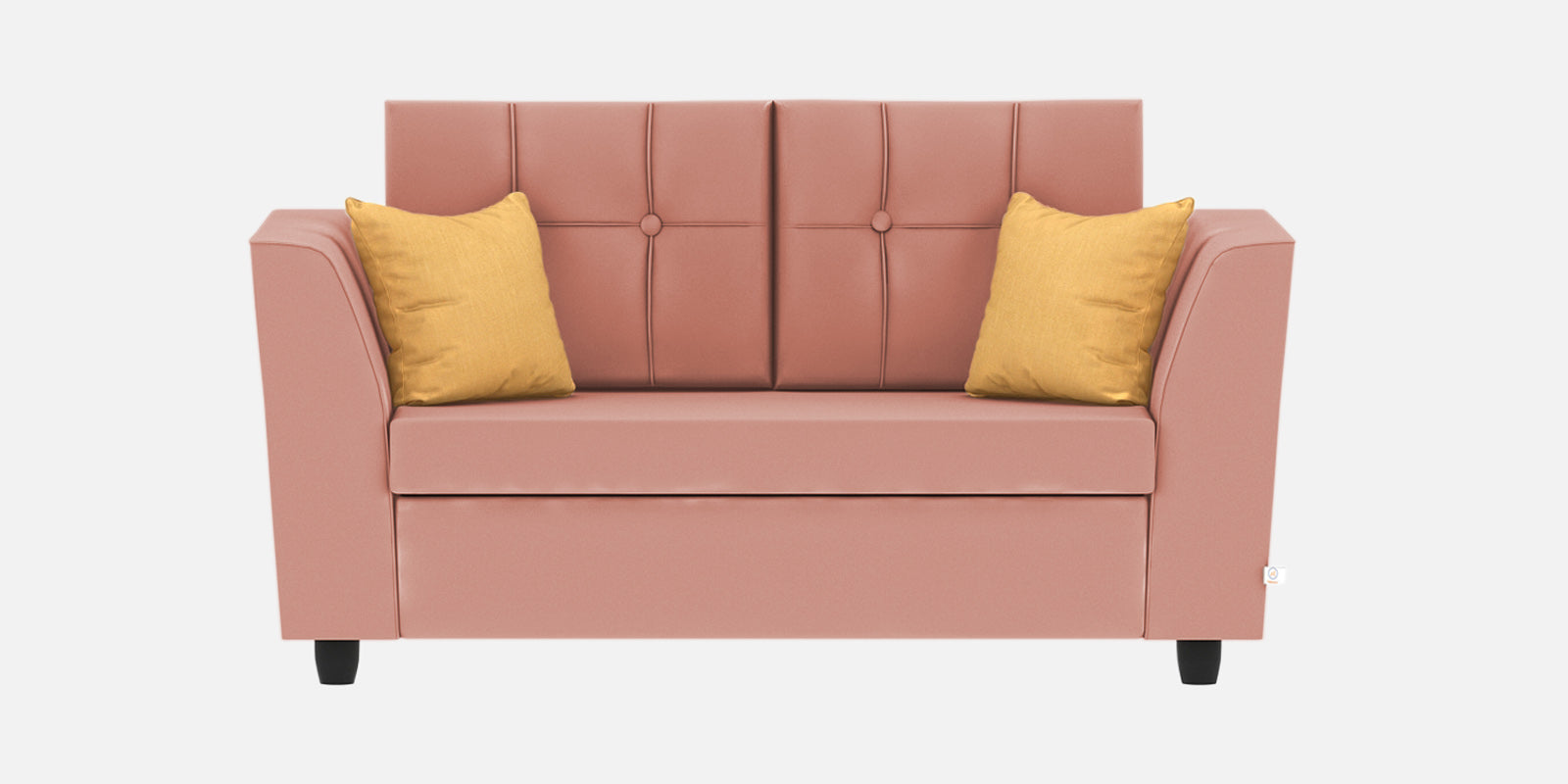 Nestin Velvet 2 Seater Sofa In Blush Pink Colour - Febonic Living
