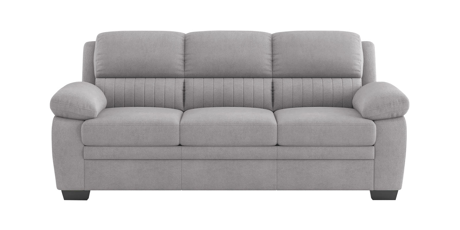 Miranda Velvet 3 Seater Sofa In Concrete grey Colour - Febonic Living