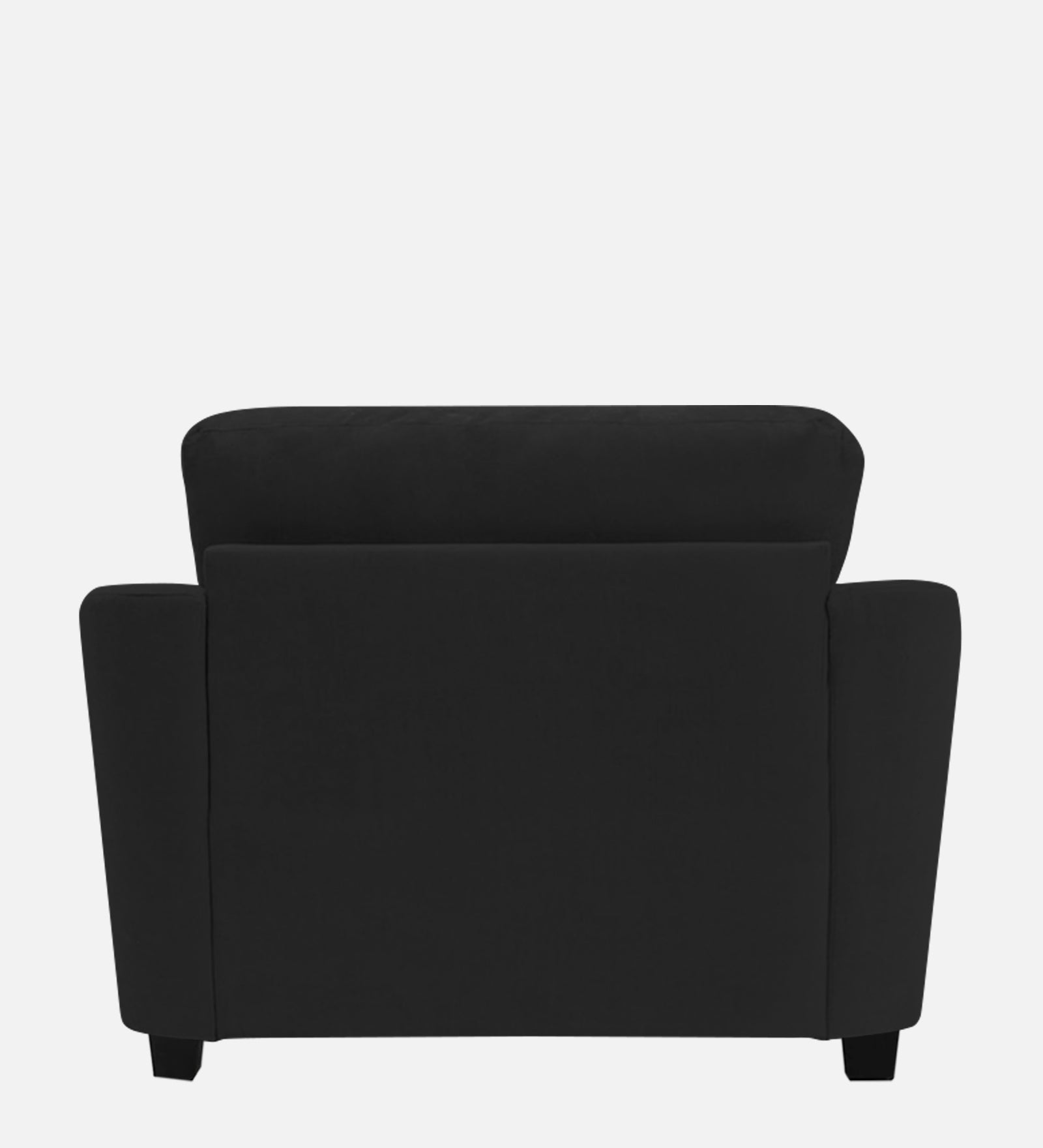 Mulan Fabric 1 Seater Sofa In Bitter Black Colour - Febonic Living