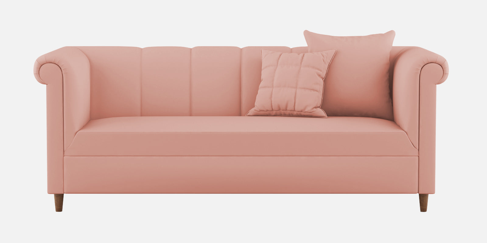Rubi Velvet 3 Seater Sofa In Blush Pink Colour - Febonic Living