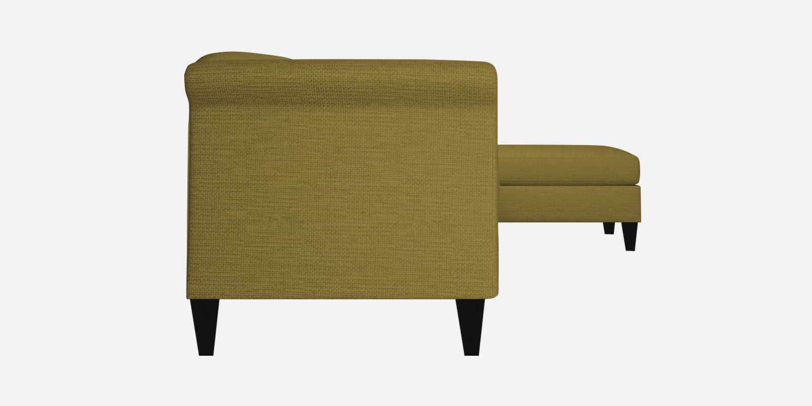 Kimber Fabric RHS Sectional Sofa (3+Lounger) In Parrot Green Colour - Febonic Living