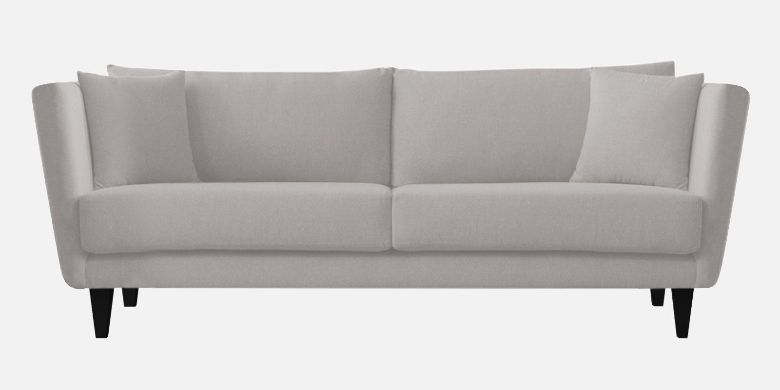 Norway Velvet 3 Seater Sofa In Concrete Grey Colour - Febonic Living
