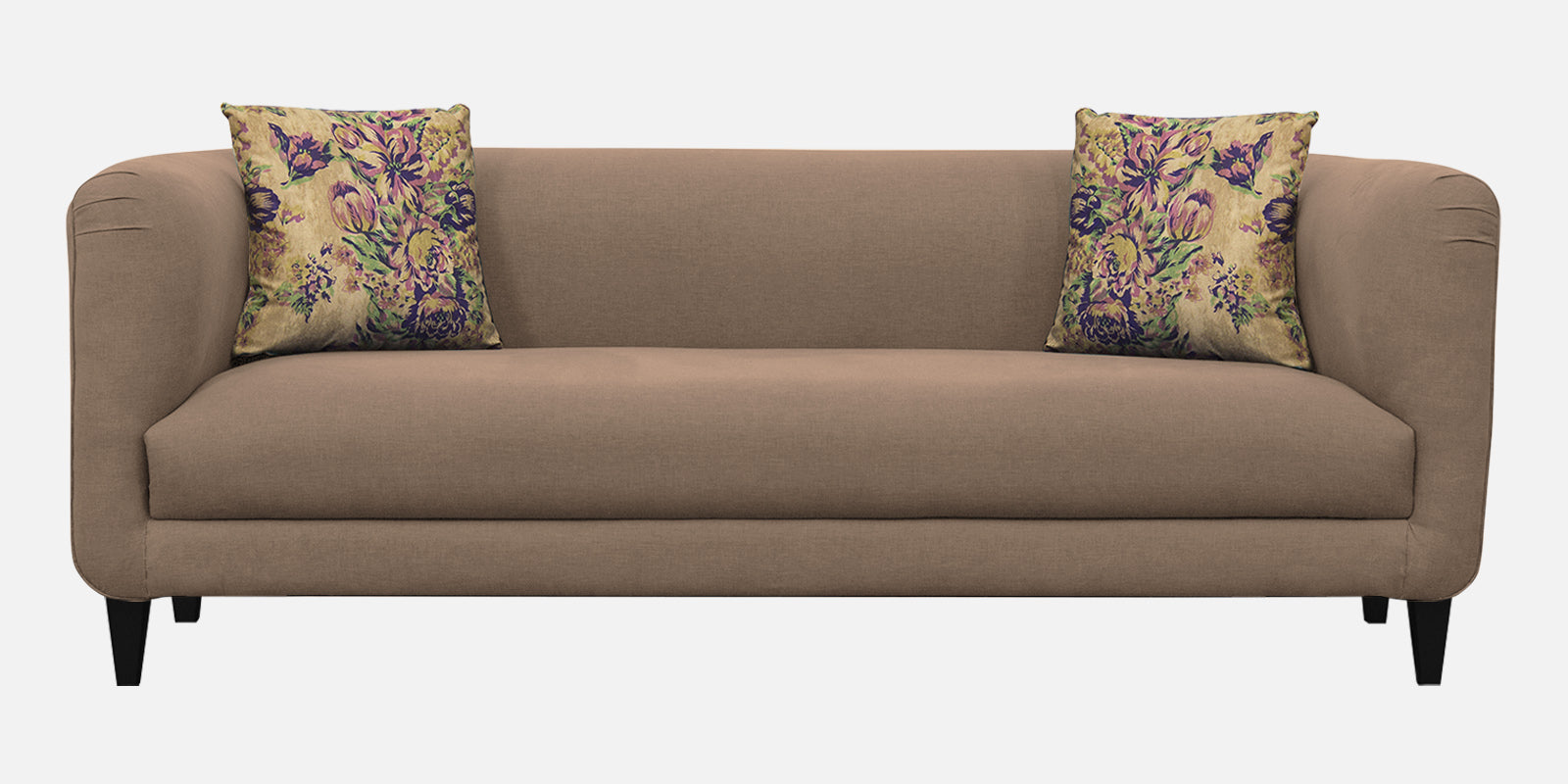 Niki Fabric 3 Seater Sofa In Cookie Beige Colour - Febonic Living
