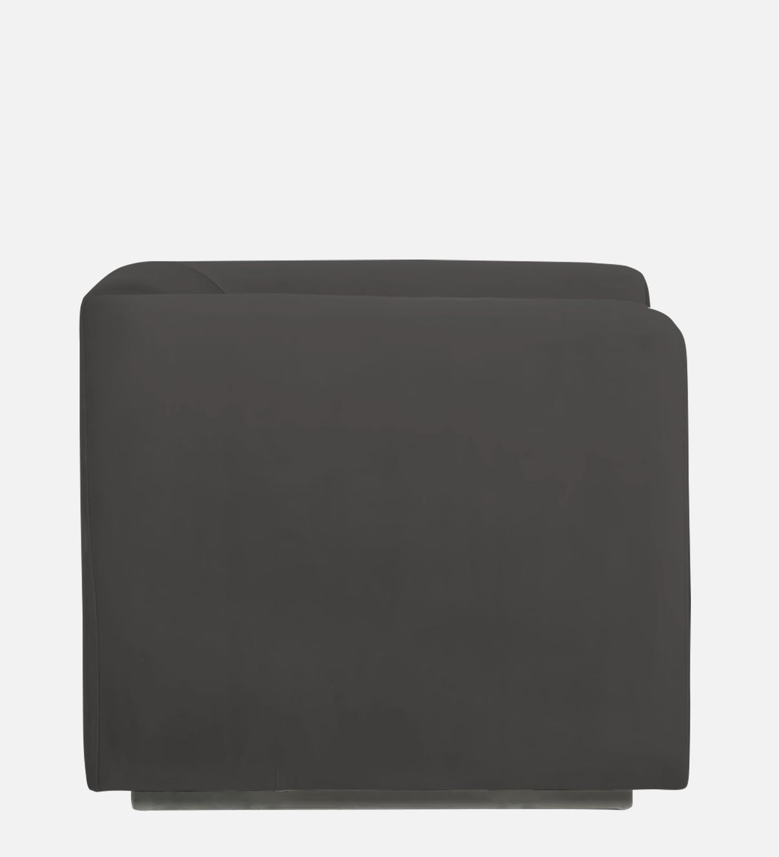 Bufa Velvet 1 Seater Sofa In Hory Grey Colour - Febonic Living