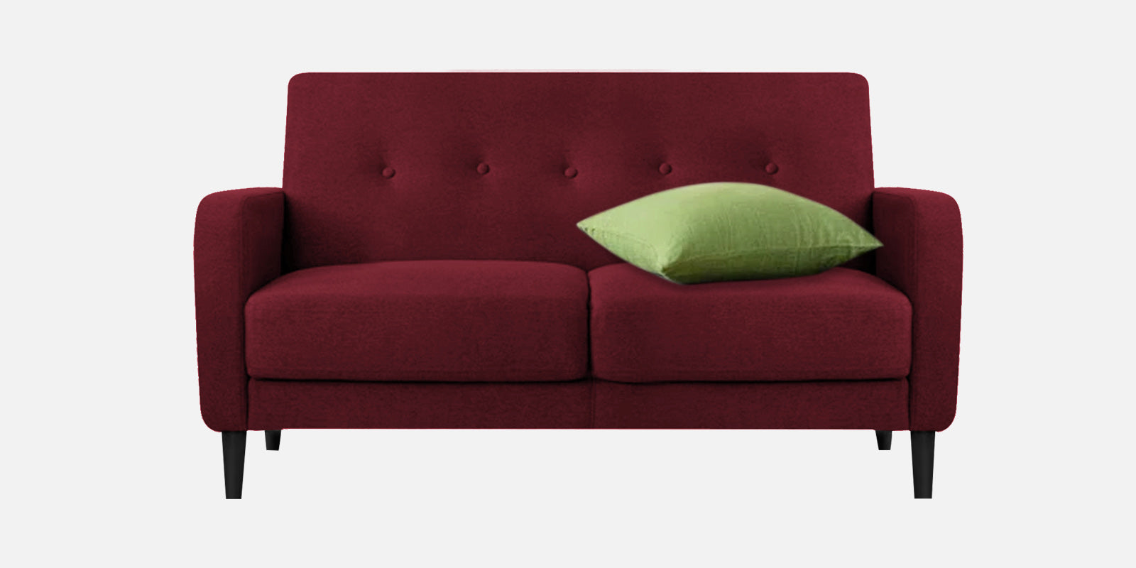 Marq Fabric 2 Seater Sofa In Blood Maroon Colour - Febonic Living