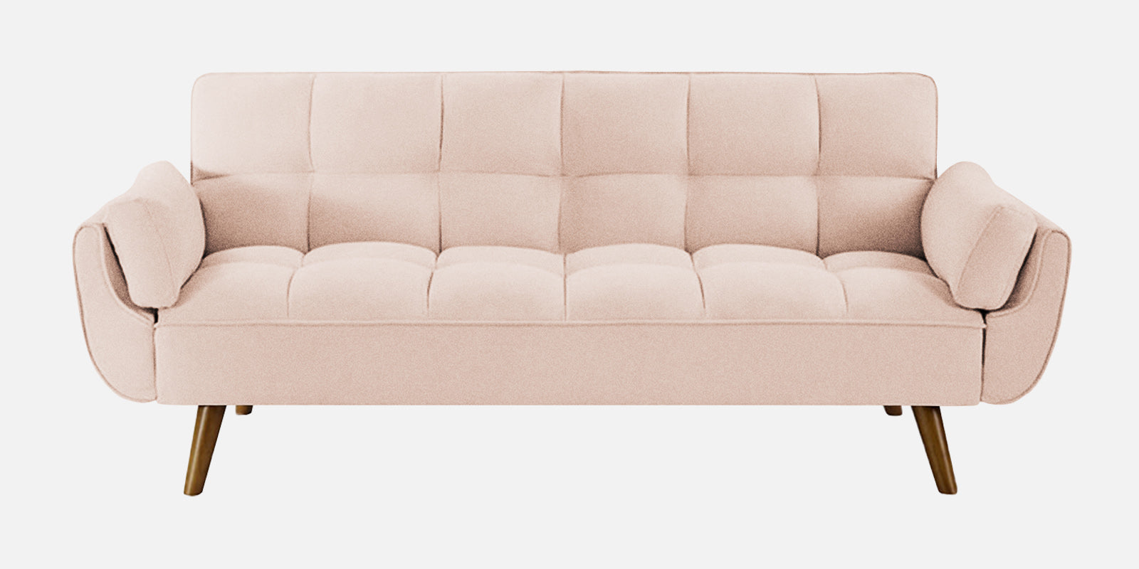 Melano Fabric 3 Seater Convertible Sofa Cum Bed In Woom Beige Colour - Febonic Living