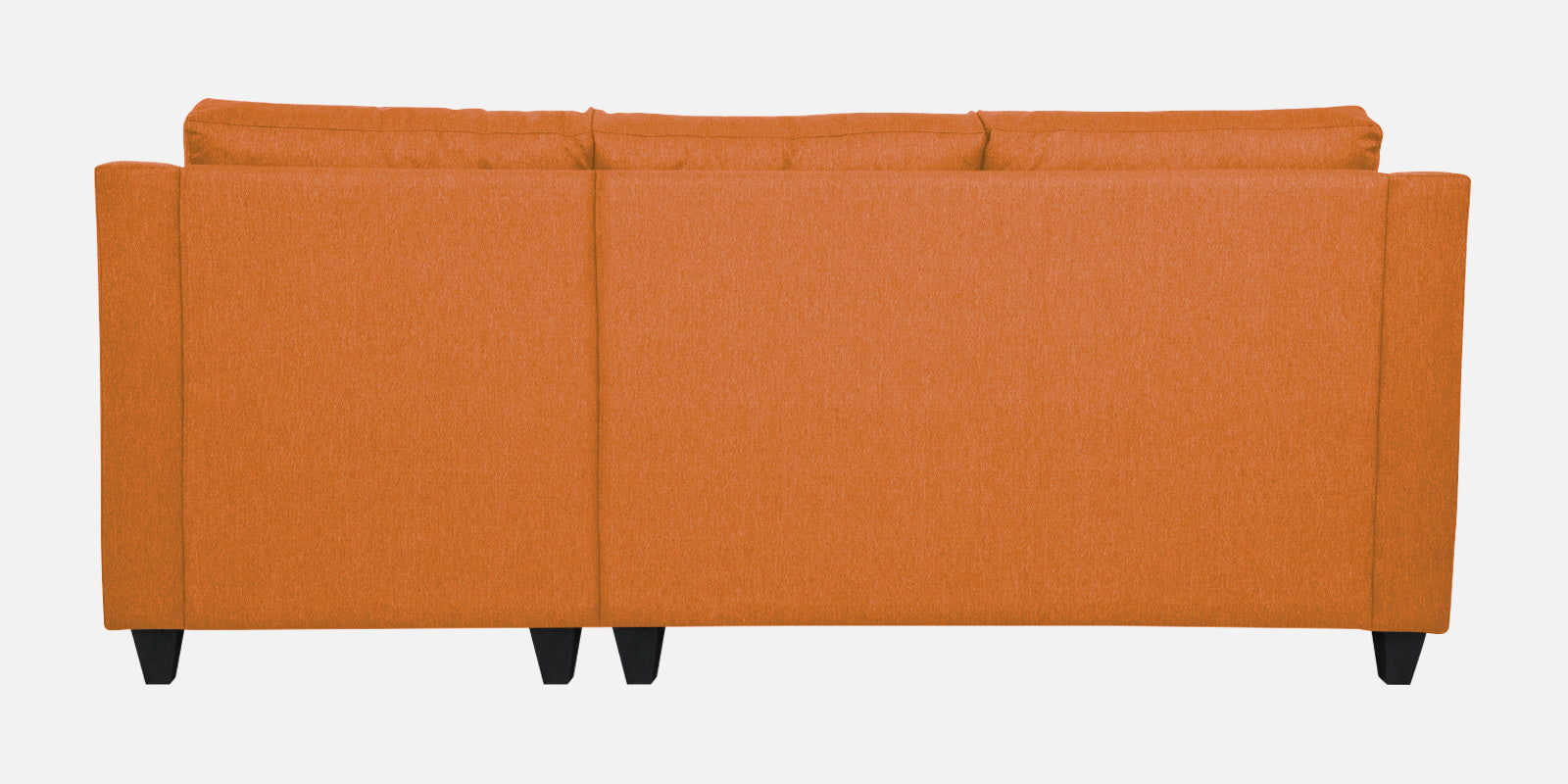 Welly Fabric LHS Sectional Sofa (2+Lounger) In Dark Orange Colour