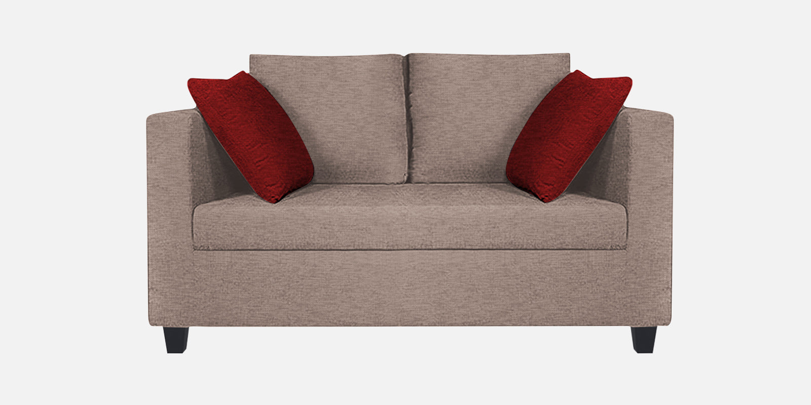 Nuska Fabric 2 Seater Sofa In Kadhi Beige Colour - Febonic Living