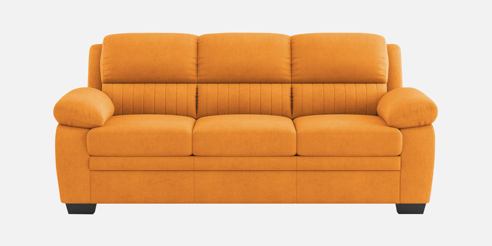 Miranda Velvet 3 Seater Sofa In Tangerine orange Colour - Febonic Living