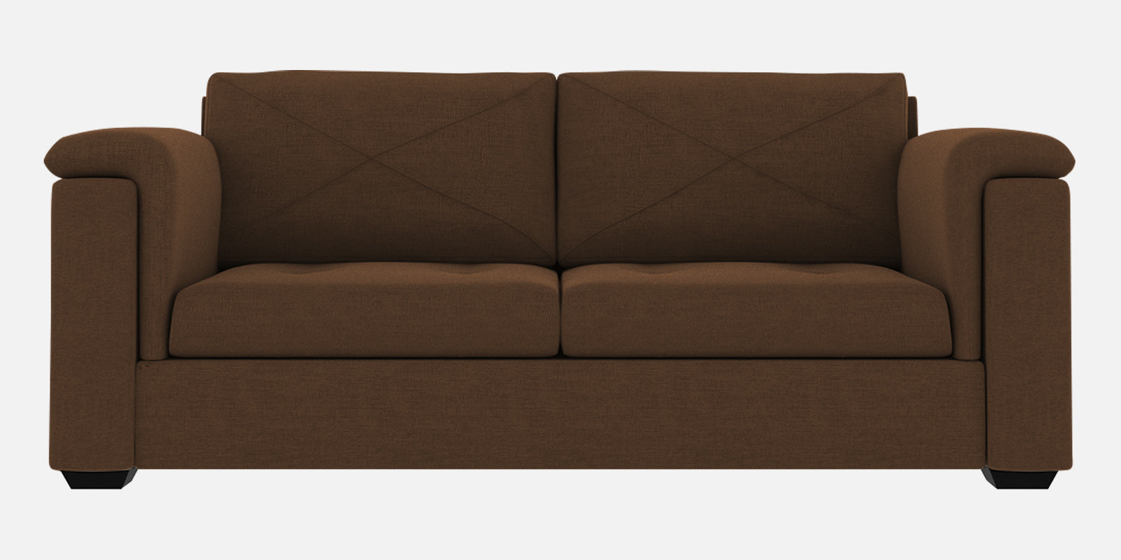 Andres Fabric 3 Seater Sofa In Chestnut Brown Colour - Febonic Living