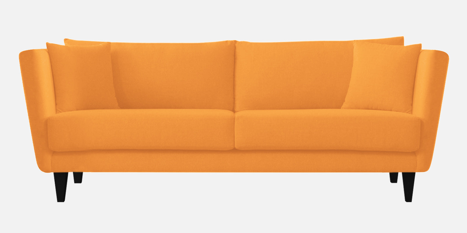 Norway Velvet 3 Seater Sofa In Tangerine Orange Colour - Febonic Living