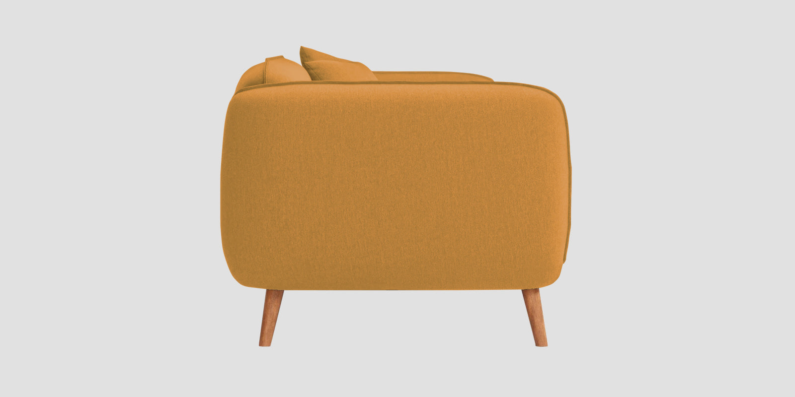 Zia Fabric 3 Seater Sofa In Corn Yellow Colour