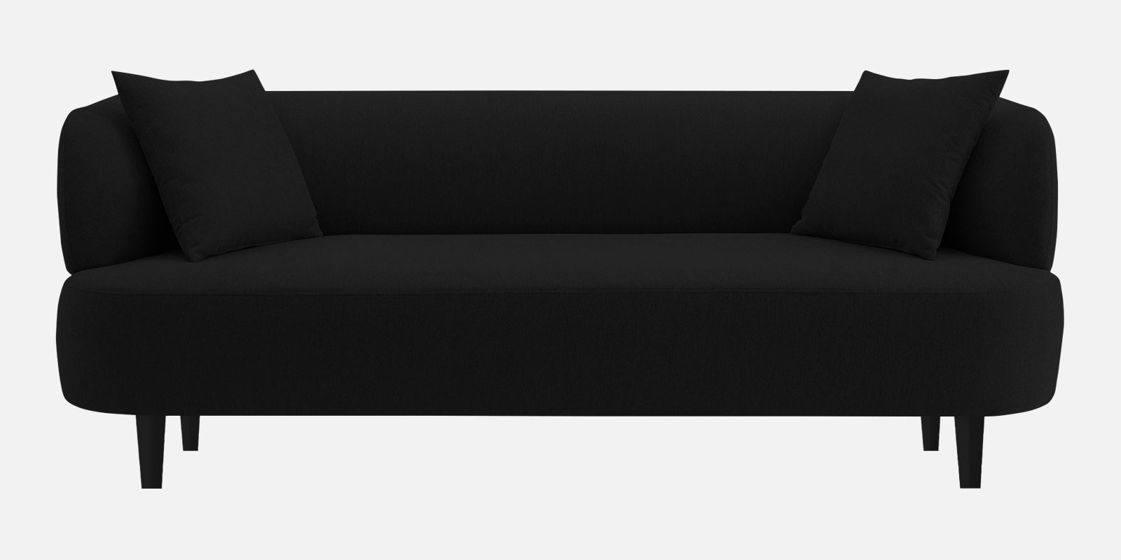 Carson Fabric 3 Seater Sofa In Heather Black Colour - Febonic Living