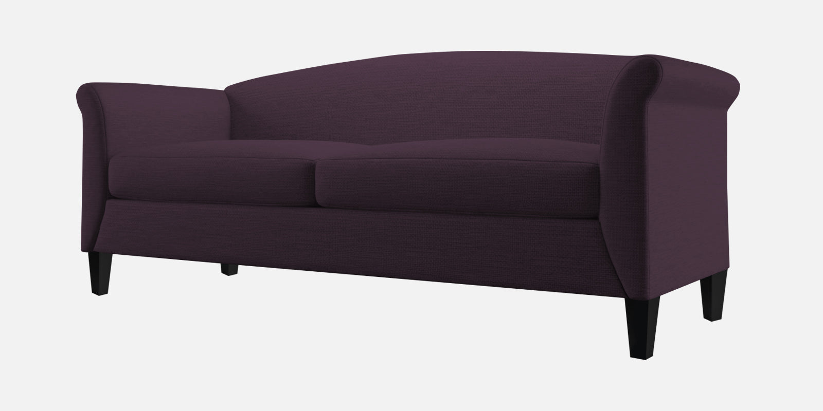 Kimber Fabric 3 Seater Sofa In Greek Purple Colour - Febonic Living