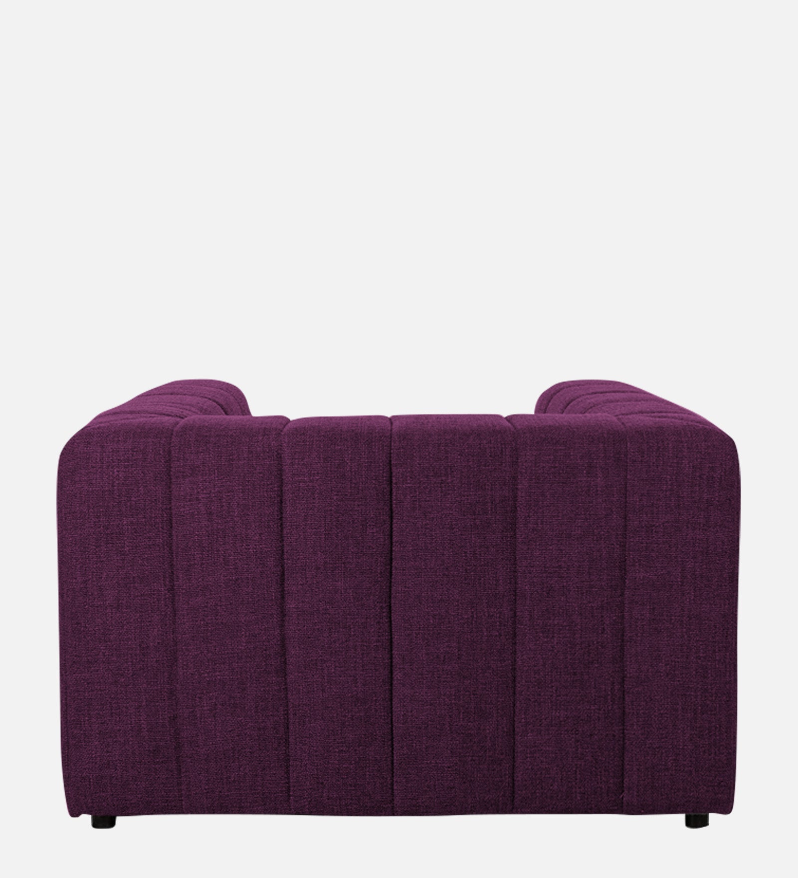 Lara Fabric 1 Seater Sofa in Greek Purple Colour